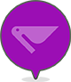 Mostly shaded location icon