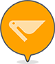 Mostly sunny location icon